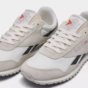 Reebok Cream and White Athletic Shoes